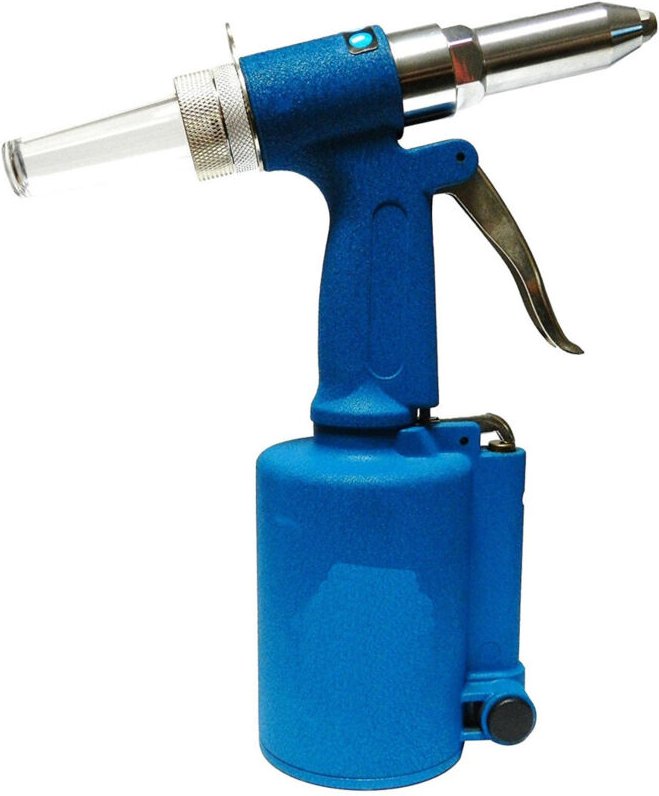 Trade Shop Traesio - Trade Shop - pneumatische druckluft-nietzange im koffer mit zubehör + nieten -