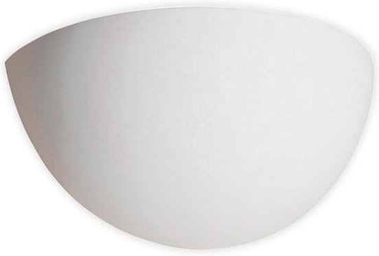 Gips-Wandleuchte HALF E14