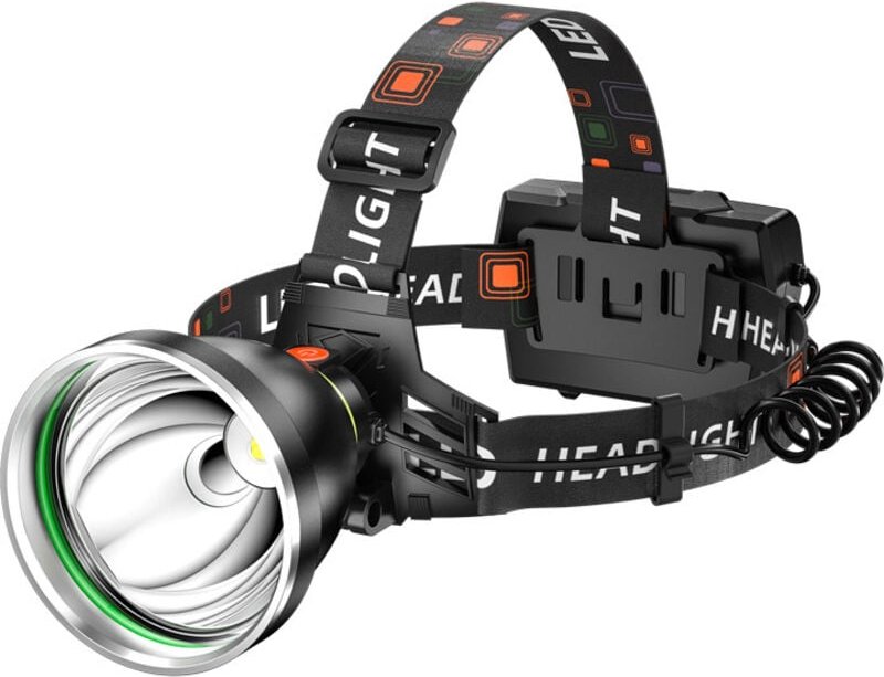 LED-Stirnlampe für den Außenbereich, Nachtangeln, Kopfhalterung, wiederaufladbare USB-Bergbaulampe