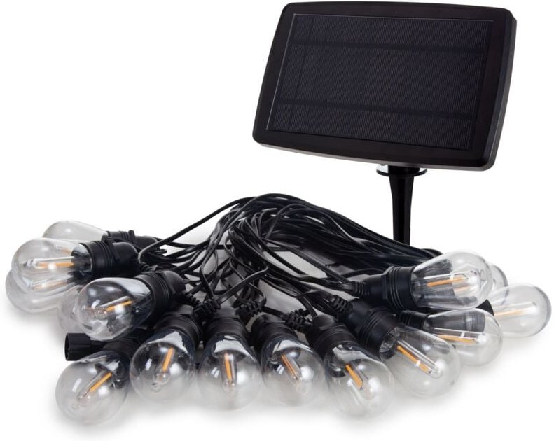 Vellight Solar Lichterkette außen, Lichterkette Solar Glühbirne, Outdoor Lichterkette Solar, led Lichterkette Glühbirnen...