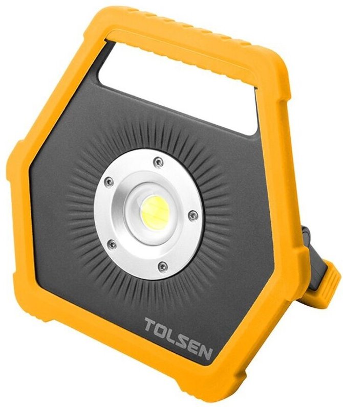 TOLSEN 10 W USB-aufladbarer Strahler, 1100 Lumen, 2 Modi, Lithium-Batterie, langlebig