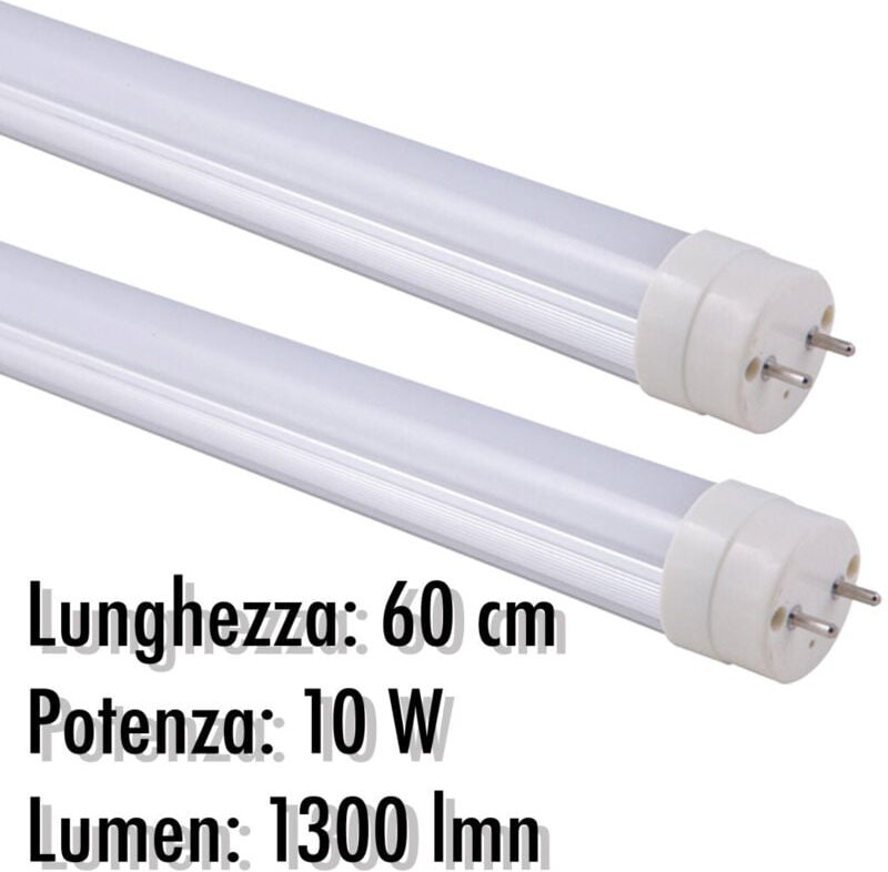 Trade Shop Traesio - Trade Shop - tubo neon led T8 10 w w w w att 1300 lmn mit opaca coperture from 60 cm bianca light -