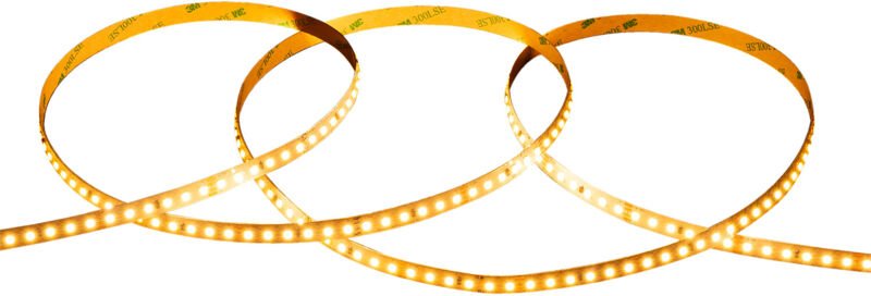 Efectoled - LED-Streifenrolle 24V smd 120 LED/m 20m für große Längen 10W/m 1250lm/m Breite 10mm Schnitt 5cm IP20 2200K S...