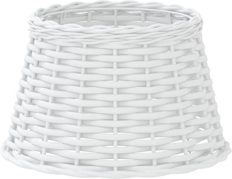 Lampenschirm Weiß Ø38x23 cm Korbweide Vidaxl