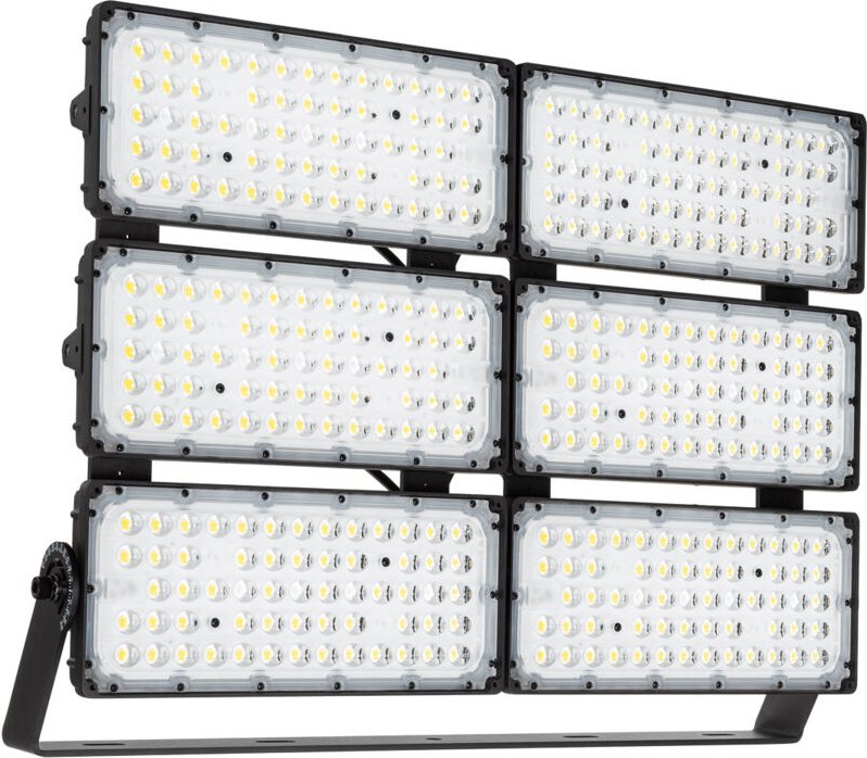 LED Fluter 1200W Stadium 160 lm/W IP66 Dimmbar 0-10V Horizontal 3000K 60º Warmweiß