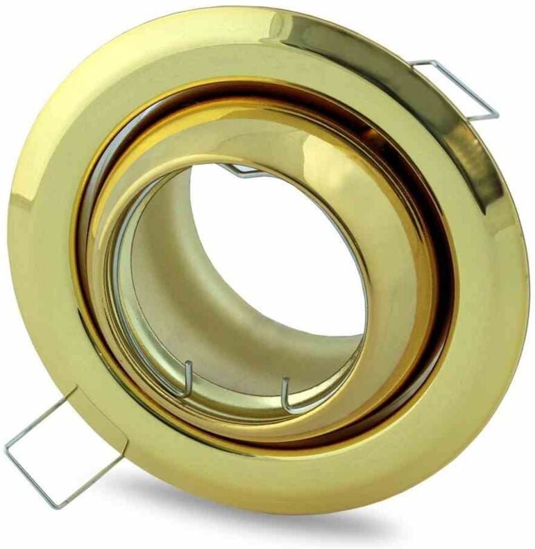 Set Runde Gu10 3x5w Led Goldene Lampen