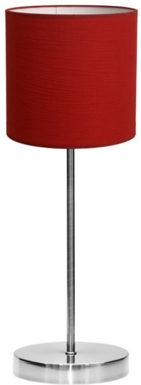 Fabrilamp - Tischleuchte de Roter Lampenschirm. 1xE14. Abmessungen (39x16cm).