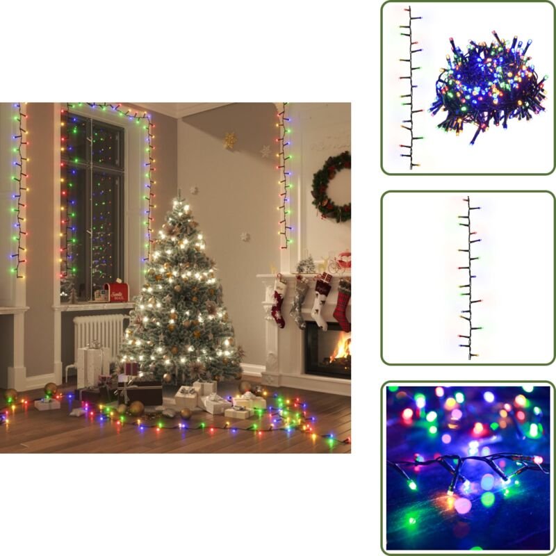 LED-Lichterkette mit 400 LEDs Mehrfarbig 13 m pvc - Weihnachtsdeko - LED-Lichtringe - Lichterkette - rgb Beleuchtung - I...