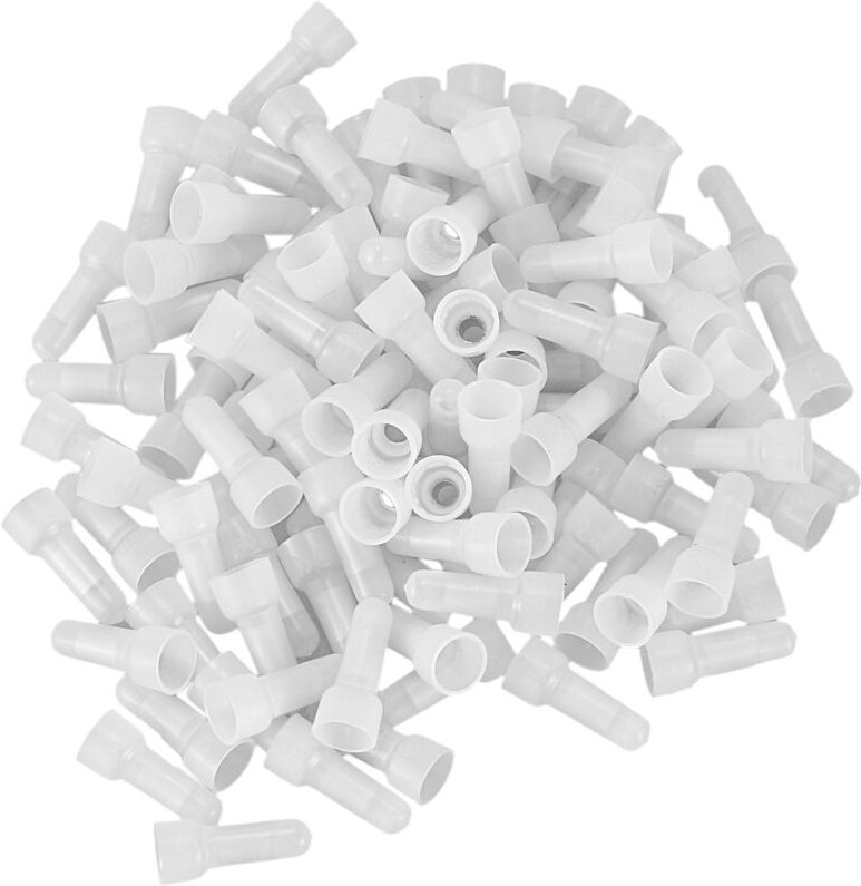 100 Stueck 22-16 GA AWG Geschlossenes Ende Crimpkappen Spleisslehren Kabelverbinder Klemmen ()