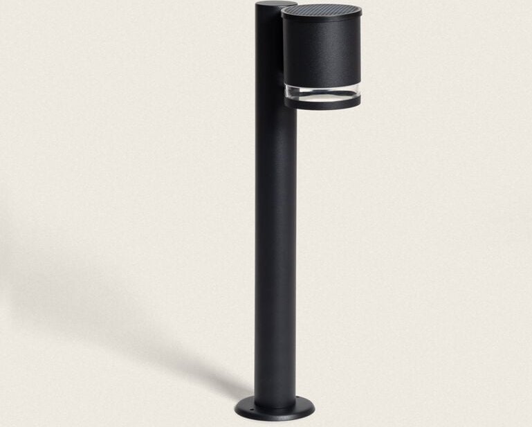 Led Bodenstehleuchte Außen Solar 50cm Aluminium Draco Schwarz