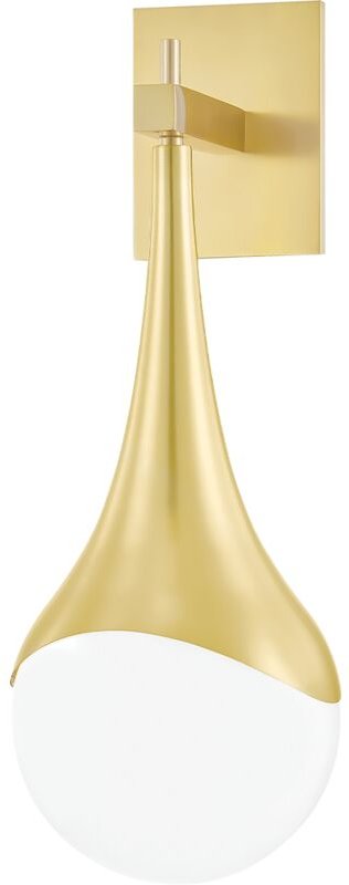 Hudson Valley Ariana 1 leichte Wandleuchte aus gealtertem Messing