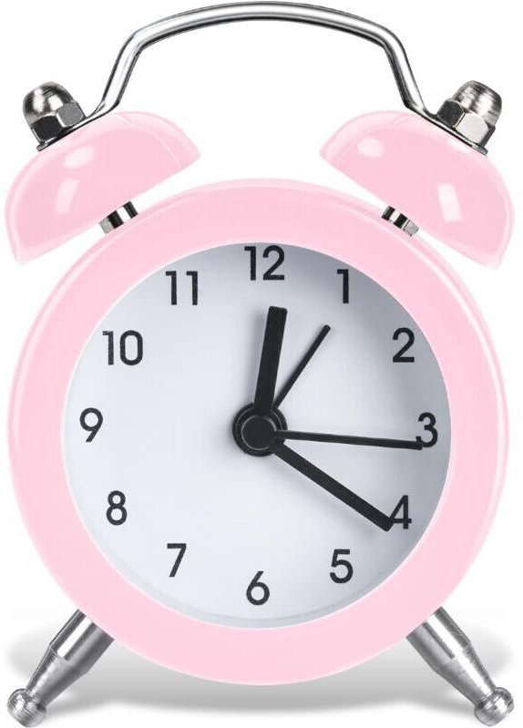 Wecker im Vintage-Stil, Mini-Retro-Wecker mit lauter Batteriebetriebener Lautstärke – Retro-Analog-Wecker ohne Lautstärk...