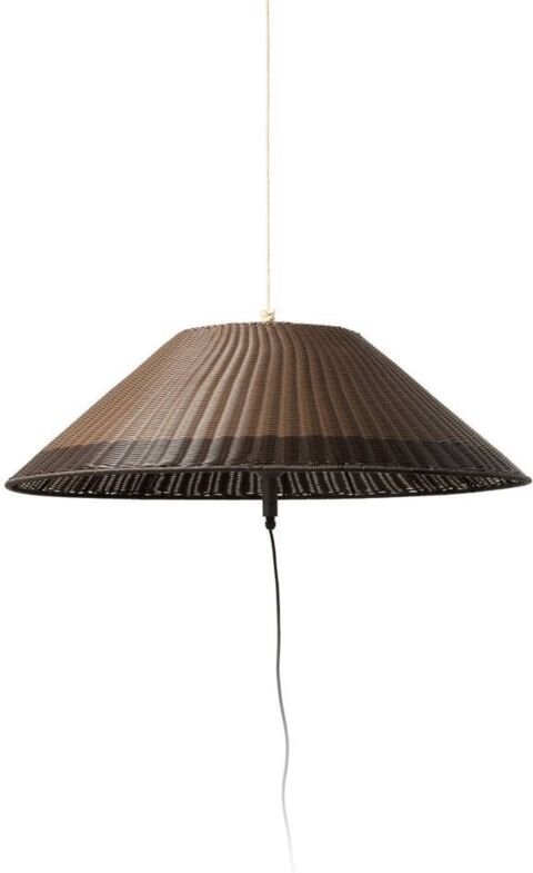 SAIGON OUT Tragbare Lampe und Aufhängung grau/braun W100 Lochsockel