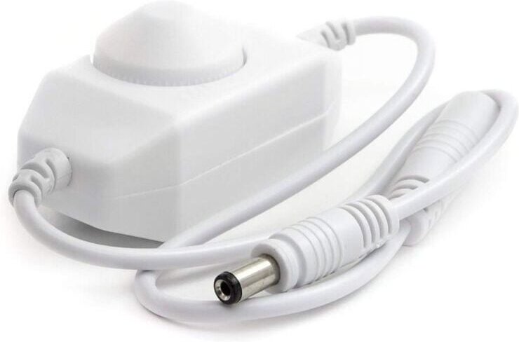 DC 12V-24V 3A LED-Streifen-Dimmer-Schalter-Controller, SMD-LED-Streifen-Drehdimmer, COB-LED-Streifen-Dimmschalter, 5,5 m...