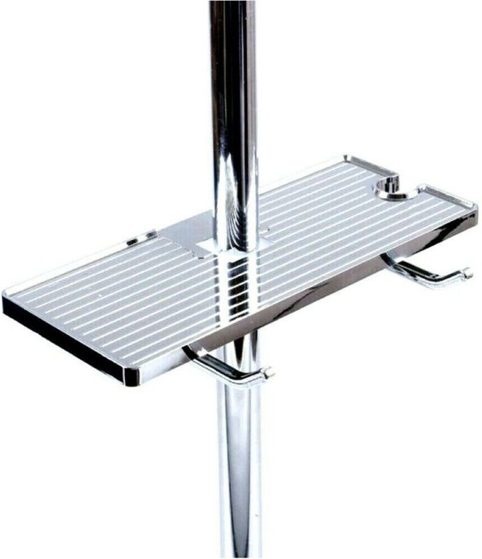 Trade Shop Traesio - Trade Shop - mensola porta sapone für colonna doccia asta saliscendi support doccetta 79355 -