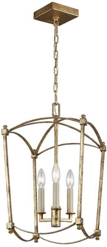 Elstead - Feiss Thayer Laternen Pendel Deckenleuchte Antik Gold