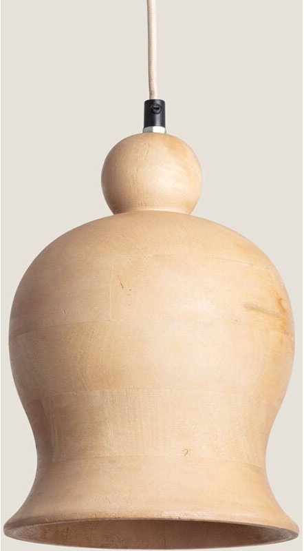 Ledkia - Pendelleuchte aus Holz Akesh iii Natürlich