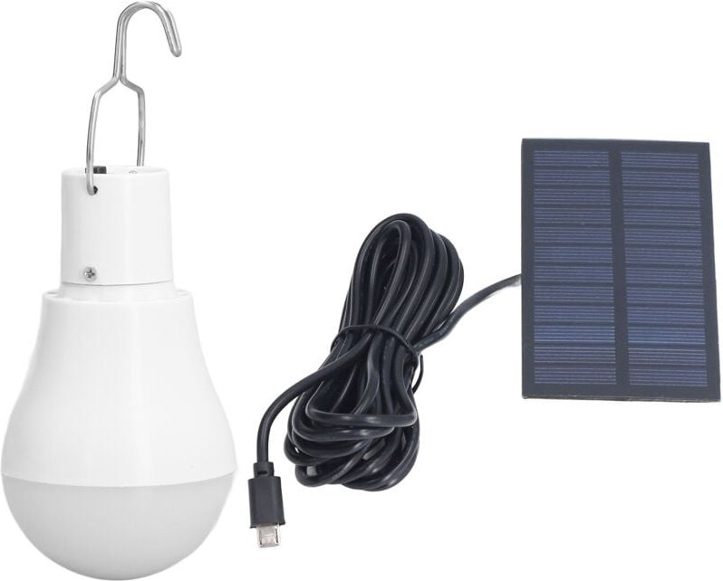 Eosnow - Solar -Glühbirnen -Energiesparung weißer usb -led für Camping -Notfall im Freien mit Haken
