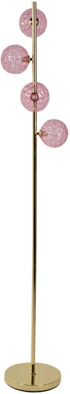 Stehlampe ANADYR Glas Rosa