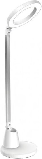 Calcite Schreibtischlampe 8w 640lm 4000k weiß/silber 55x16x16 cm berührungsempfindlich und dimmbar