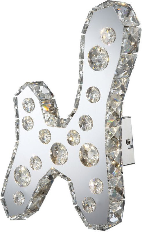 Led Design Wand Lampe Wohn Schlaf Zimmer Beleuchtung Kristall Leuchte Chrom Globo 67043W