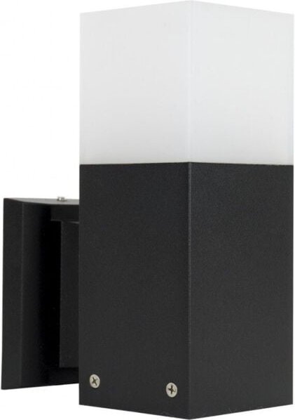 Außenwandleuchte 1xE27 schwarz IP44 SU-MA Cube CB-K BL