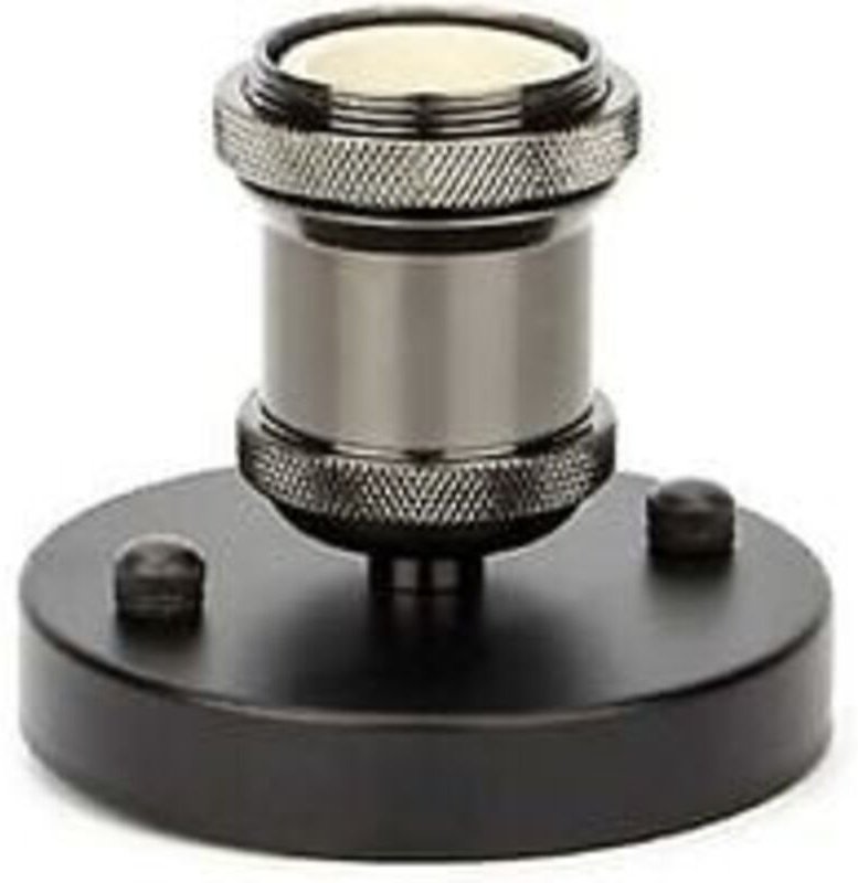 Edison Vintage E27 Lampenfassung-Adapter, Retro-Kronleuchterfassung, kabellos, Keramik-Innenleben, 1 Stück, Schwarz