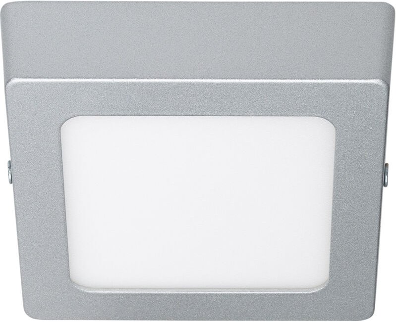 Efectoled - LED-Deckenleuchte 6W Eckig Aluminium 105x105mm Slim cct Wählbar Galán SwitchDimm Grau