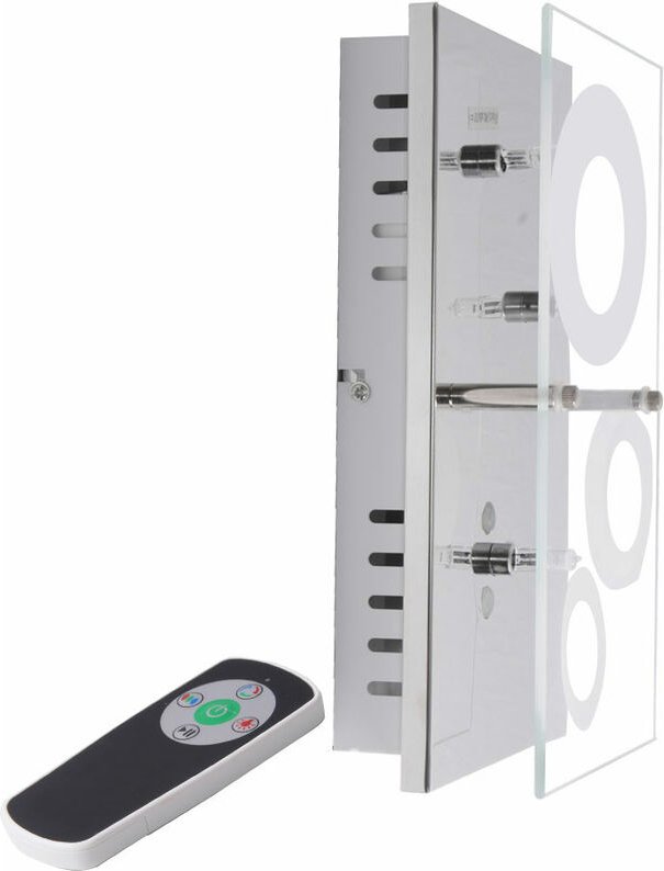 Eglo - rgb led Wand Lampe Wohn Zimmer Beleuchtung Glas Leuchte Fernbedienung Flur Brilliant G94127/15