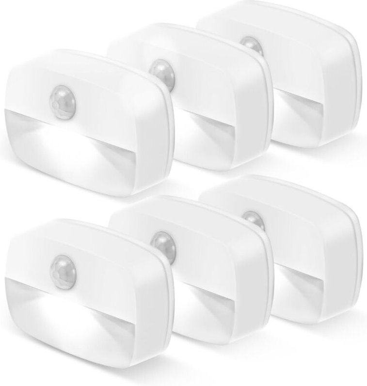 Induktions-Nachtlicht für den Innenbereich, batteriebetriebenes Klebe-Nachtlicht, geeignet für Flure, Treppenhäuser, Bad...