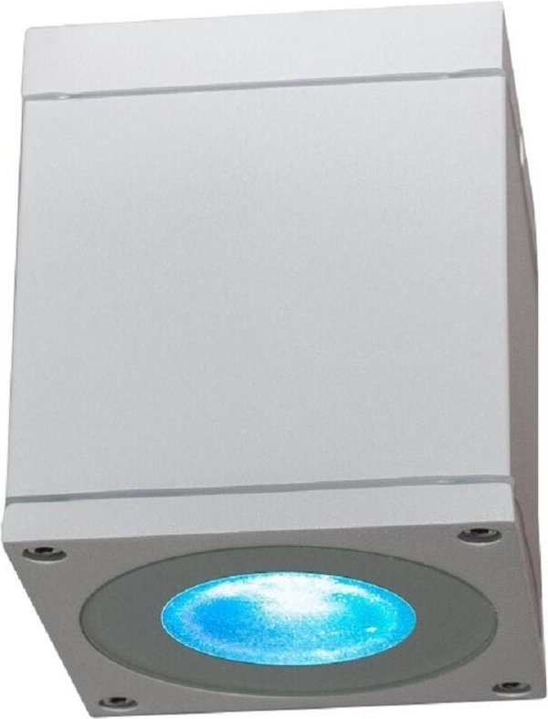 Trade Shop Traesio - Trade Shop - Deckenleuchte quadratisch Strahler wasserdicht Decke GU10 Badewanne Dusche Kabine Bade...