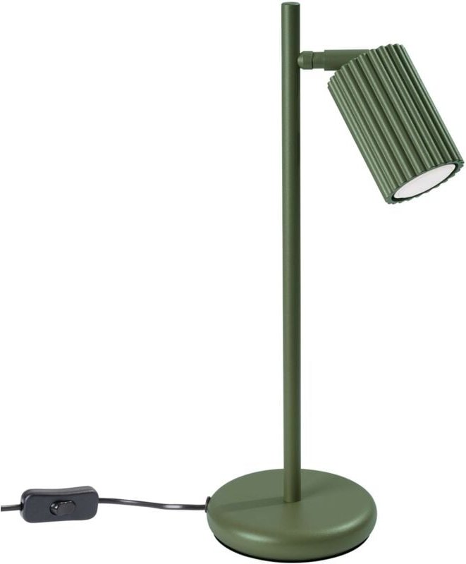 Thumbnail - Schreibtischlampe Aluminium GU10 43 cm verstellbar Olivgrün Modern Tischlampe