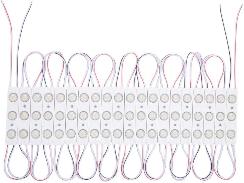 Efectoled - LED-Modul 20 Einheiten 24W IP65 12V dc für Werbeschilder 2.5m 5000K Kaltweiß