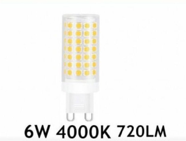 Trade Shop Traesio - Trade Shop - G9 led-lampe, 6 watt, 720 lm, warmes licht 3000 k, natürliches licht 4000 k, kaltes li...