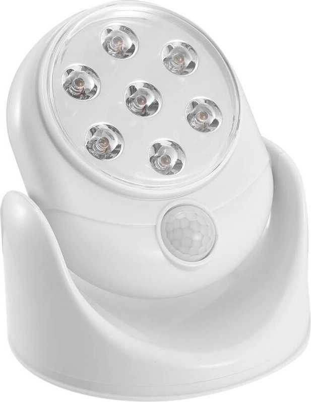 Drahtloser Bewegungsmelder, 7 LEDs, 360°-Infrarotbeleuchtung, automatische PIR-Erkennung, batteriebetrieben. Sicherheits...