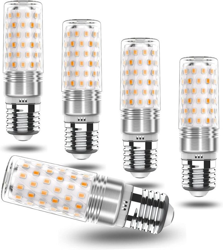 Aougo - E27-LED-Glühbirne, Kaltweiß, 6000 k, 1600 lm, 16 w, E27-LED-Glühbirne für den Innenbereich, 150 w Halogen-Äquiva...