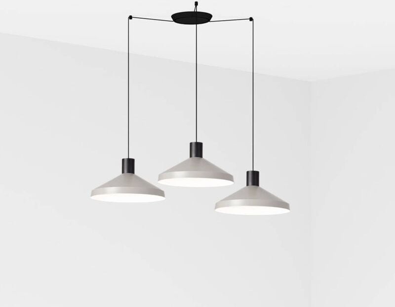 Faro Barcelona - kombo Hängelampe grau Ø400 3L 68595-3L