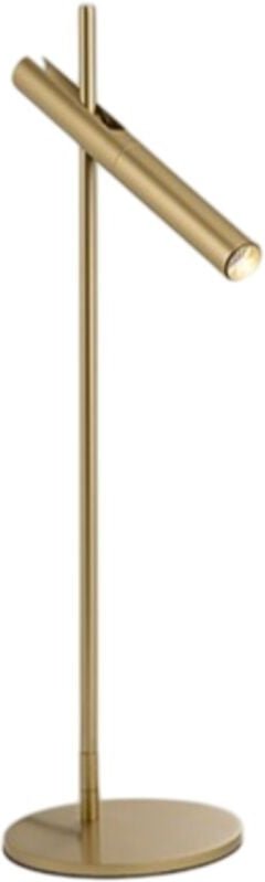Sniper – Tischleuchte aus Metall, goldfarben, verstellbarer Kopf, 57 cm hoch, 6 W, dimmbar, 3000 K, 480 lm – Perenz