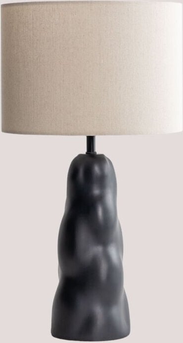 Tischlampe Godeliv Schwarz - Sklum