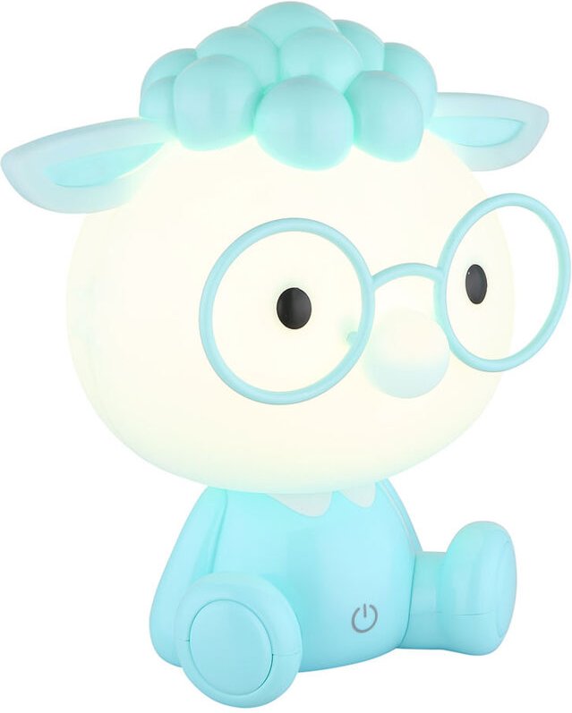 Globo Lighting - Tischleuchte Tischlampe Kinderzimmer Jungen blau usb Touchdimmer led h 22 cm