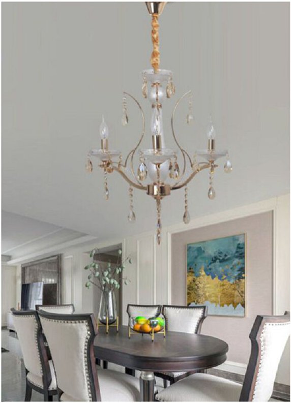 Trade Shop - CLASSIC SOSPENSION ZUSAMMENFASSUNG 3 BRACCI E14 CRISTALL EFFECT A60-3 -