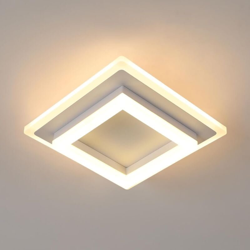 Comely - Moderne LED-Deckenleuchte, 24 w, 2700 lm, quadratische Deckenlampe, Acryl-LED-Deckenleuchte für Schlafzimmer, W...