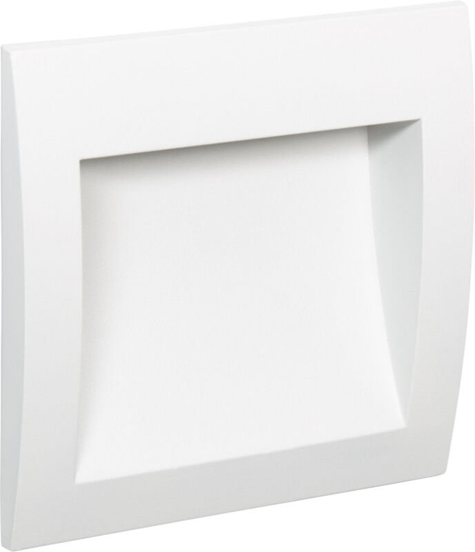 Efectoled - LED-Wegeleuchte Außen 4W Einbau Rechteckig Weiss Natt 4000K Neutralweiß