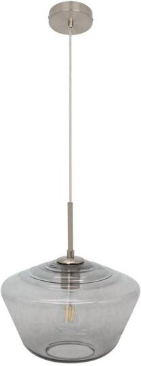 Fabrilamp - Pinap Pendelleuchte 1xe27 Nickel/Rauch Regx30x30 Cm