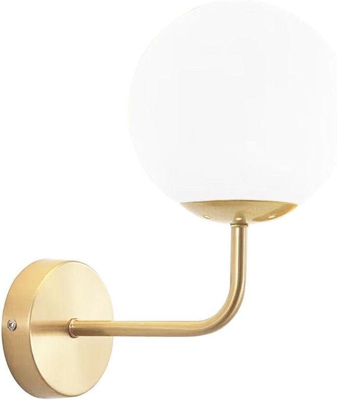 Toolight Wandlampe G096-1w Gold White