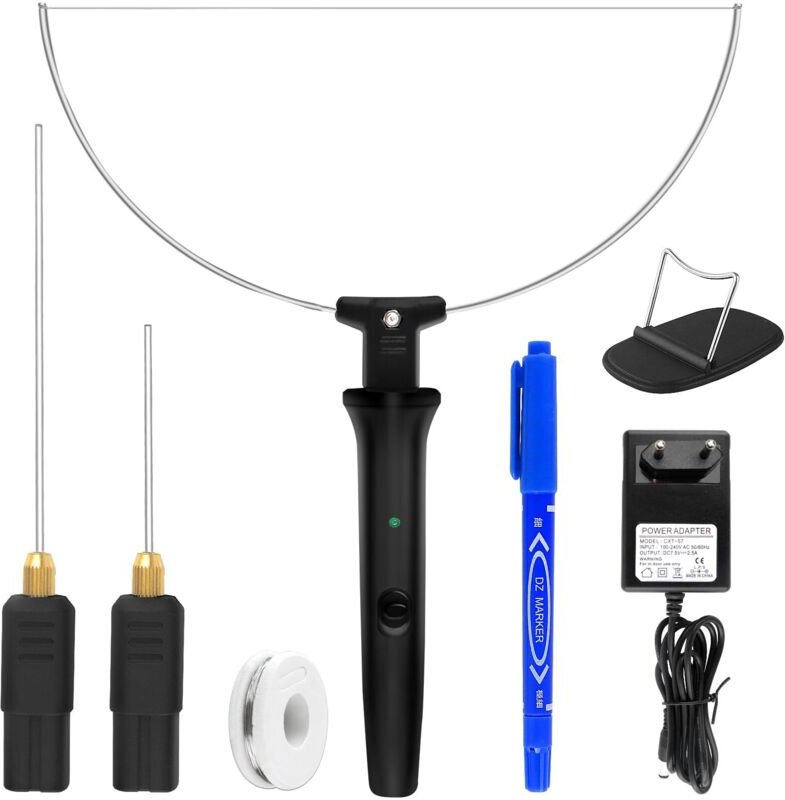 Elektrischer Schaumschneider, 18W Styroporschneider, 3-in-1 Heißdraht-Schaumschneider mit geschalteter Stromversorgung, ...