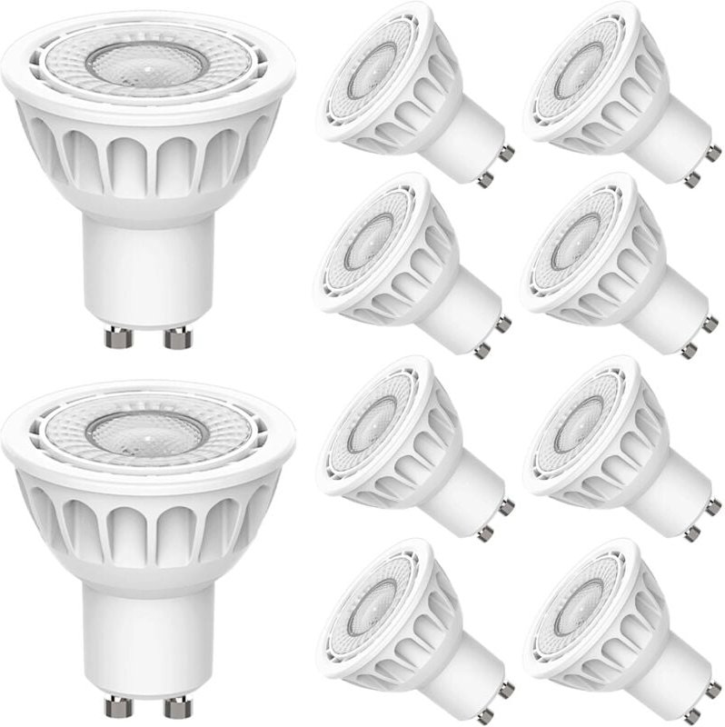 GU10 LED-Lampen, dimmbar, Warmweiß 3000 K, 6 W (entspricht 60 W Halogen-LED-Lampe), kein Flimmern, energiesparender LED-...