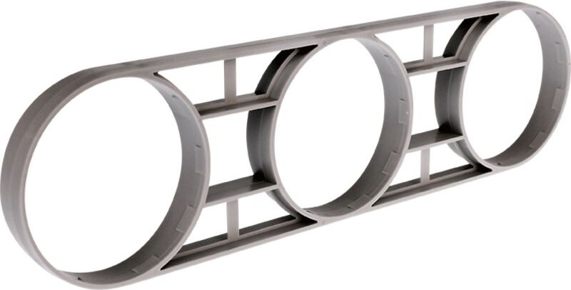 Distanzstück dreifach H/V Achsabstand 100 mm