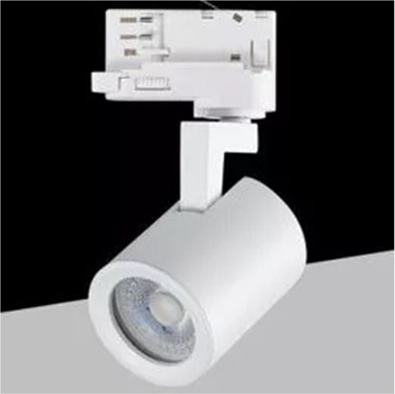 Trade Shop - copy of FARETTO LED 15W ORIENTABILE PER BINARIO MONOFASE DIREZIONABILE CCT SWITCH IP20 FM-15W-3C - Weiß