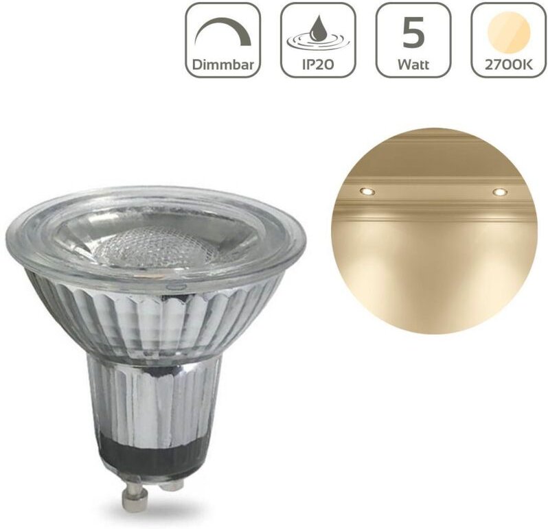 LED Spot GU10 5W Warmweiß dimmbar 2700K 430lm 40°